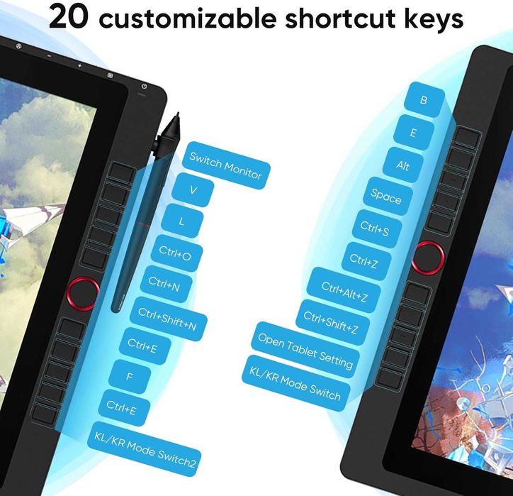 Tableta grafica XP-PEN Artist 22R PRO, 21.5" FHD, Stand Ajustabil