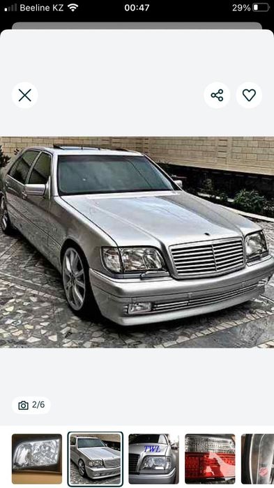 Фары Мерседес w140