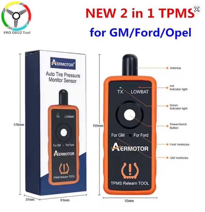 TPMS активация за Ford  El-50449 и EL-50449