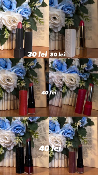 Ruj bourjois diferite nuanțe