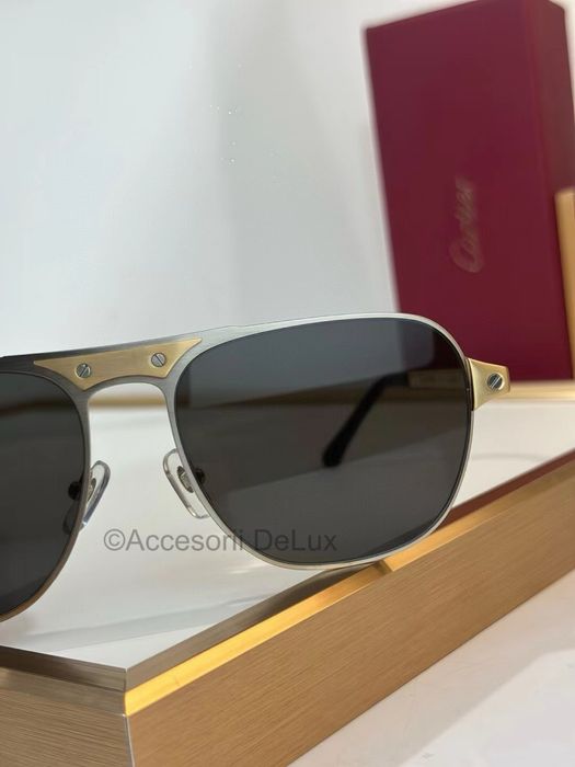 Ochelari de Soare Cartier Aviator CT0532S Full Box Santos De Cartier [Verificare Colet]