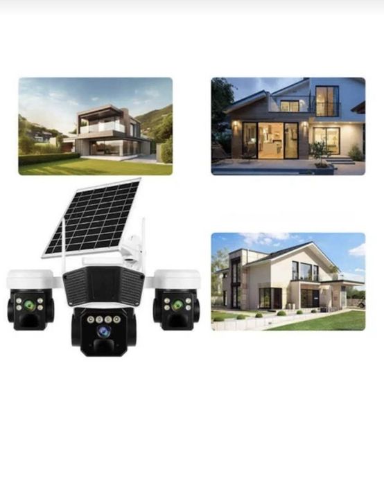 Camera supraveghere  cu panou solar