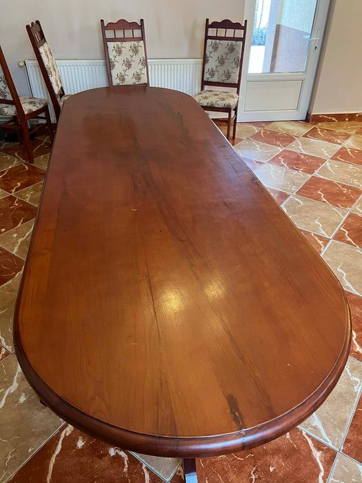 Masă bucătărie din lemn de stejar roșu