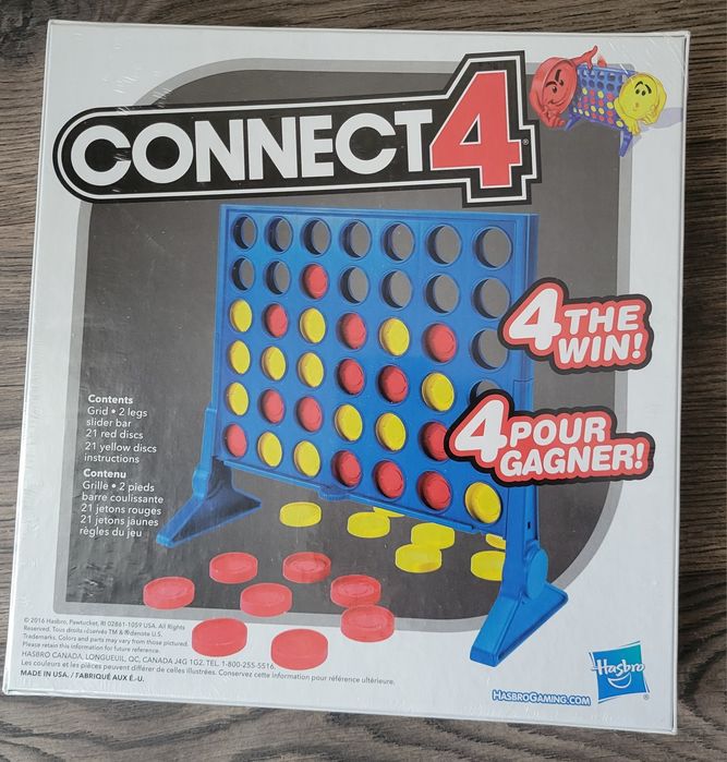 Настолна игра Connect 4,  модерни цветове, 2 играча