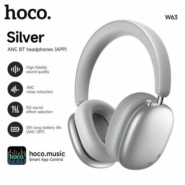 Hoco W63 ANC Bluetooth наушники | Активное шумоподавление