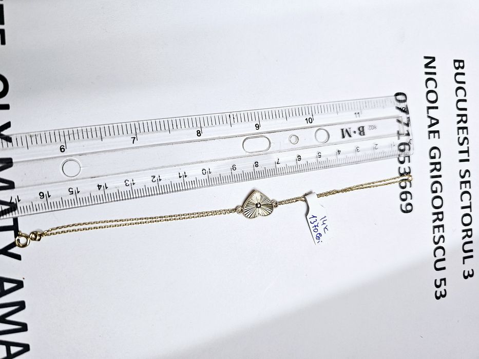 Vand bratara dama din aur 14 k 2.62 g cod 990