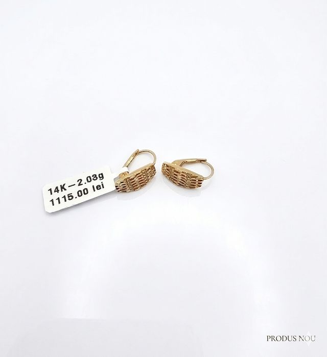 Bijuteria Royal cercei din aur 14k 2.03 gr