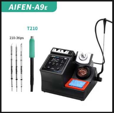 Станция за запояване AIFEN A9E + цена за дръжка и върхове.