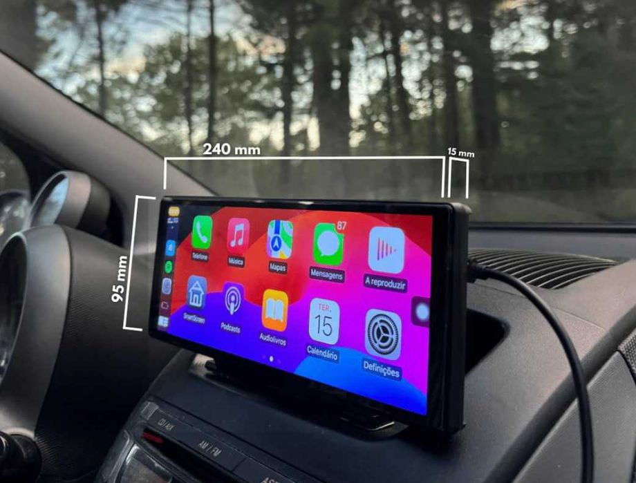 Преносим Carplay и Android Auto с DVR и AHD задна камера, 9888