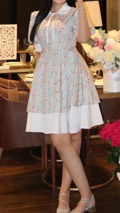 Весеннее платье, размер 46