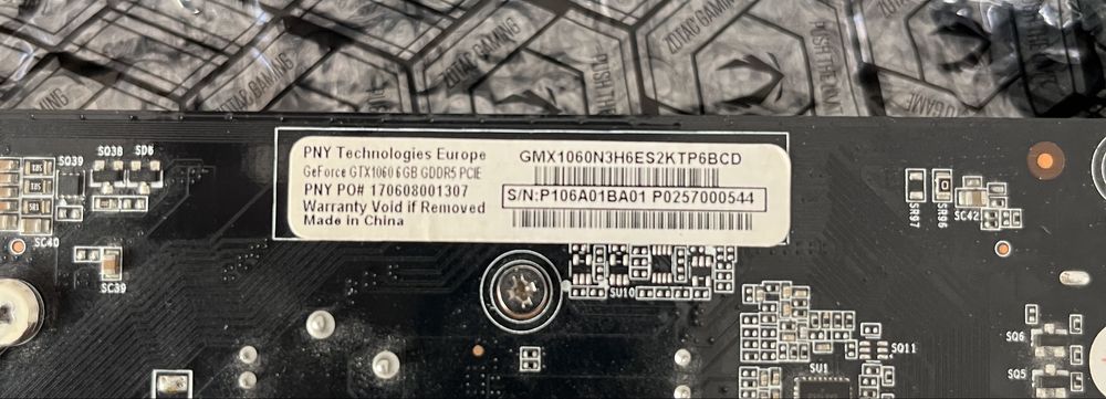 Видеокарта GTX 1060 6gb