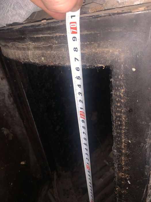 камина за локално парно с водна риза и въздуховоди