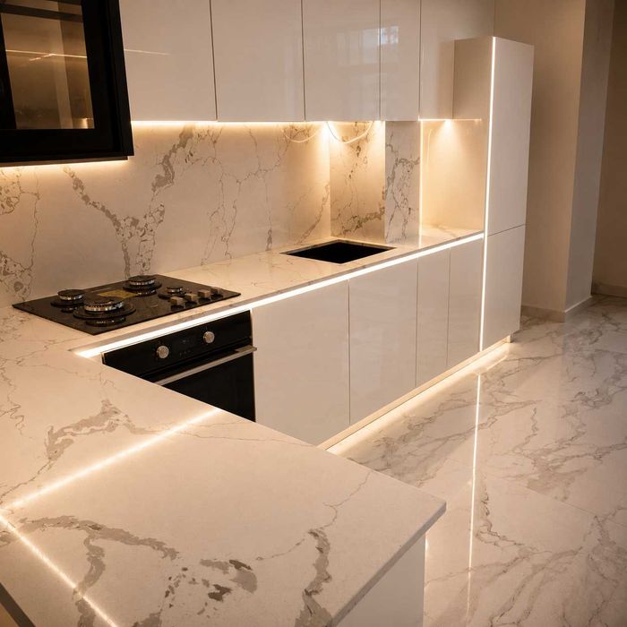Blaturi bucătărie cuarț și ceramică la comandă — Vinca Brașov | Producător direct