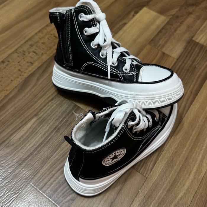 Кеды осенние на флисе для девочки