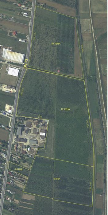 Teren 38 HA (intravilan) de închiriat - lângă Pitești