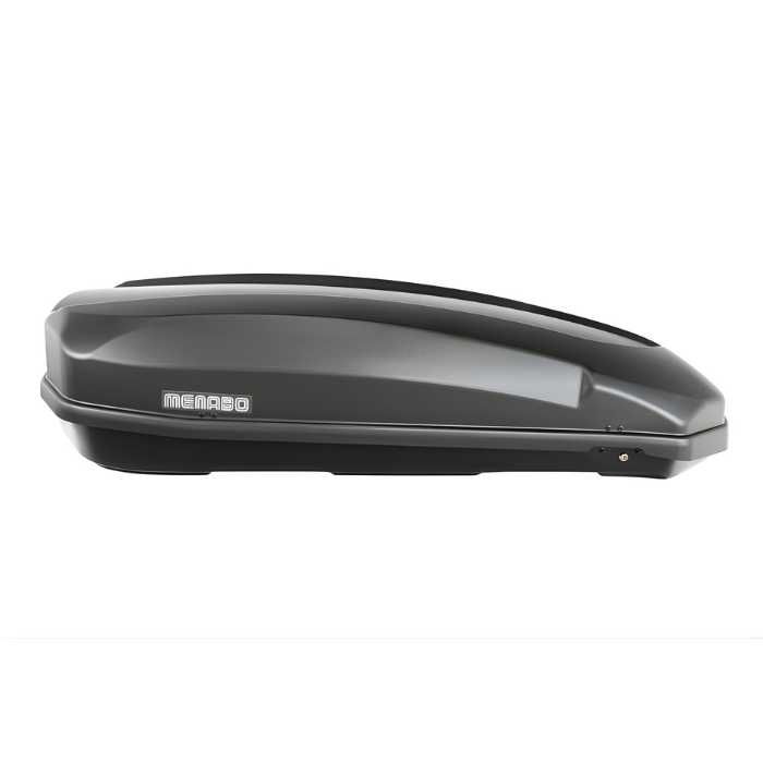 Автобокс Menabo Satellite Dark 600L 1661 - Аеродинамичен, UV Защита, Багажник за Покрив, Багажна Кутия за Кола и Автомобил