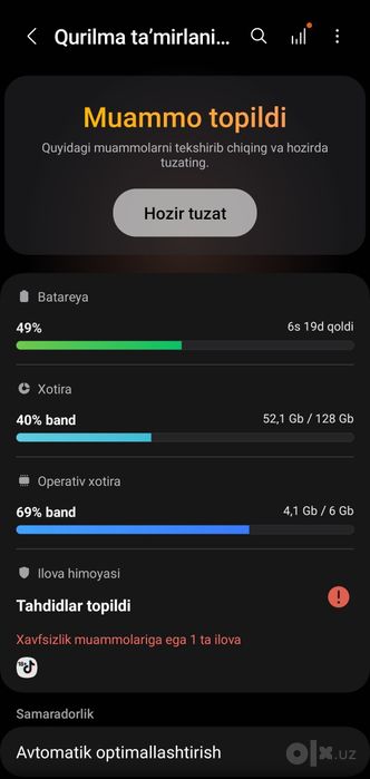 Samsung A51 sotiladi