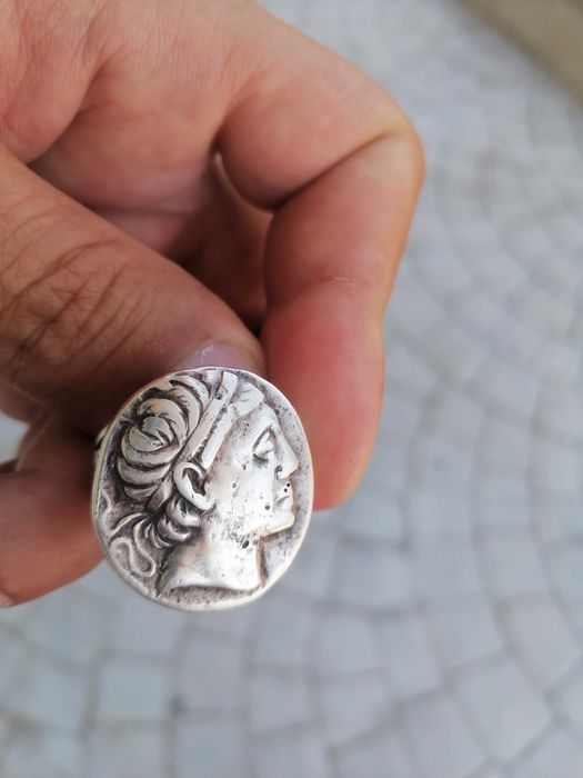 Сребарен пръстен  23гр диаметър халка20мм