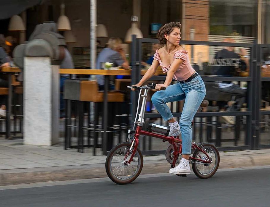 Сгъваемо електрическо колело OneSport OT02 250W 36V 5.2Ah, Утра леко