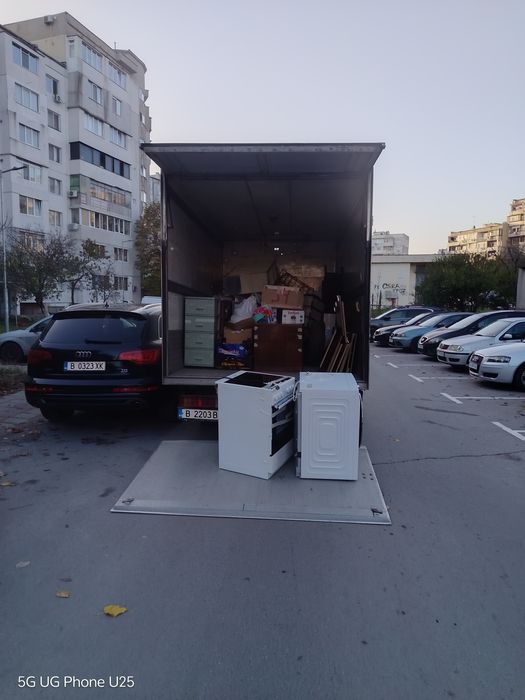 Транспортни услуги камион с падащ борд