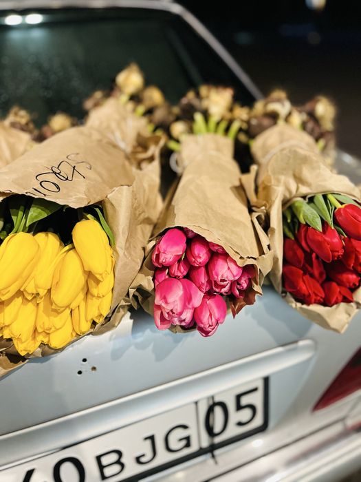 Свежий тюльпаны в хорошем ценам В Есикее