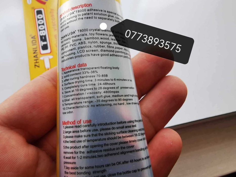 Tub Adeziv lichid T8000 50ml transparent reparastii gsm capace spate
