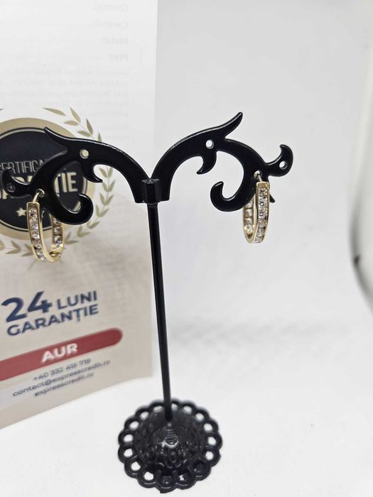 Cercei aur 14k 2.65gr (52153.2 AG1/30 Pacurari 2) Garantie 2 ani