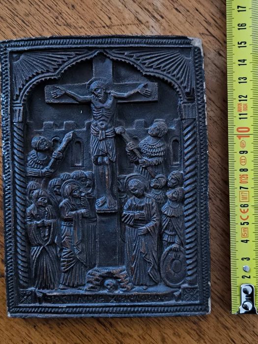 Продавам икона Разпятие Христово Рилски манастир старинна