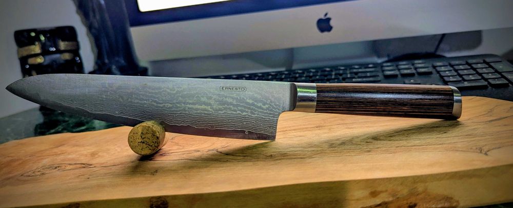 Cutit de bucatarie veritabil Damasc Ernesto