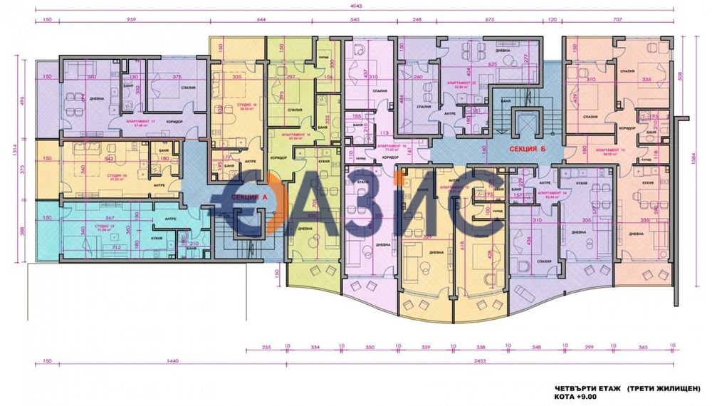 Студия в новострояща се сграда на първа линия с гледка море в Поморие,