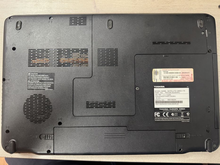 Toshiba satellite C660D-179