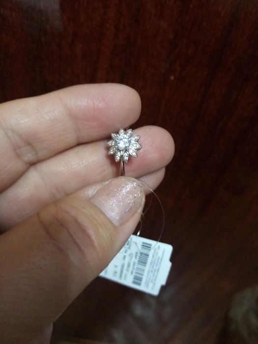 Помолвочное кольцо серебро 18 размер