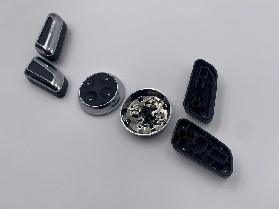Set butoane reglaj scaun electric cromate compatibil VW Skoda Seat