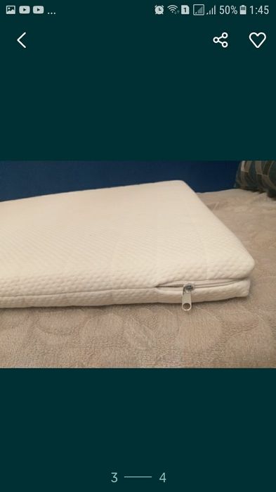 матрас детский анатомический, беспружиный 90/60см