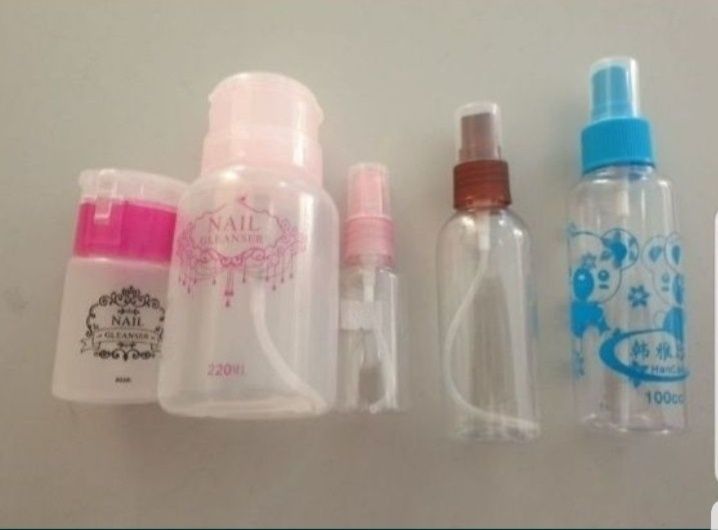 Бутылочки с распылетелем. Помпы