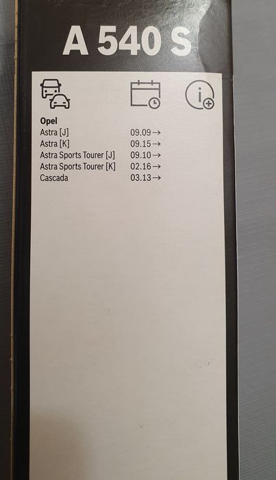 Ștergătoare Bosch Opel Astra J