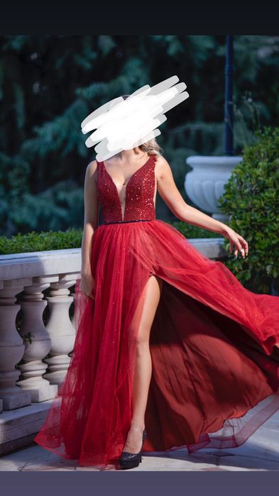 Абитуриенска рокля червена