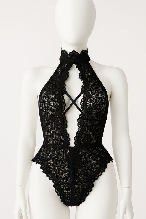 Body Sexy din Dantelă – Croi Elegant, Spate Gol, Lenjerie Provocatoare