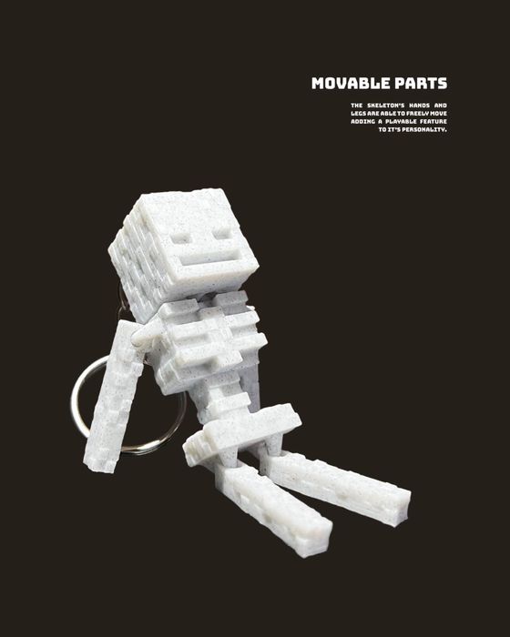 Schelet Minecraft imprimat 3D