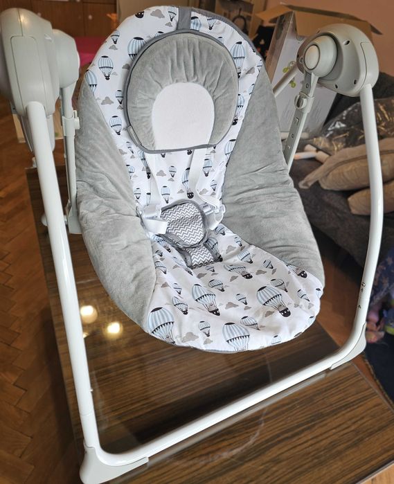 Електрическа музикална люлка за бебе Kinderkraft FLO