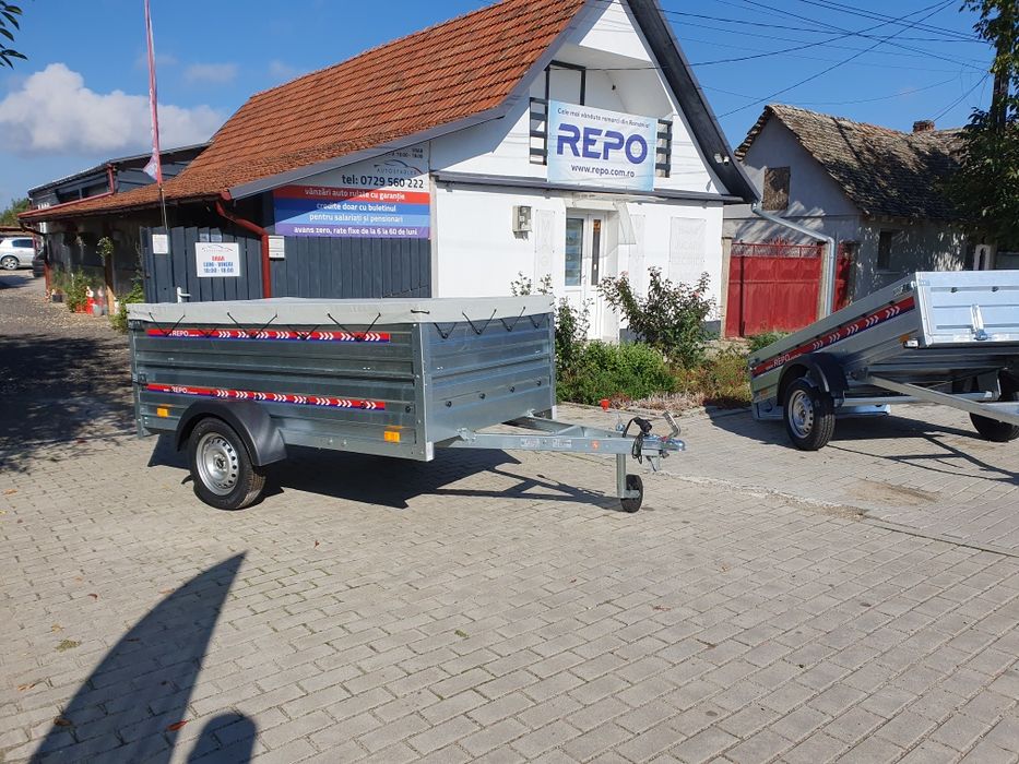 Remorca Repo RRS - PRO Obloane Duble și Prelata