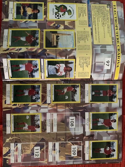 Album Fotbal 94/95. 90% completat