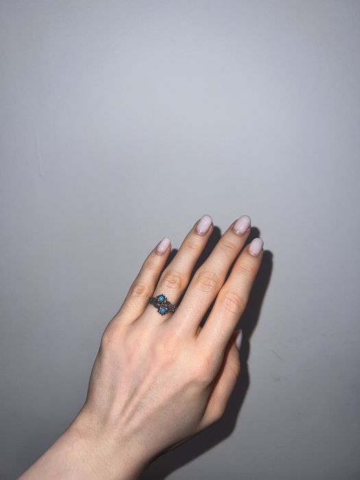 Inel de argint cu marcasite