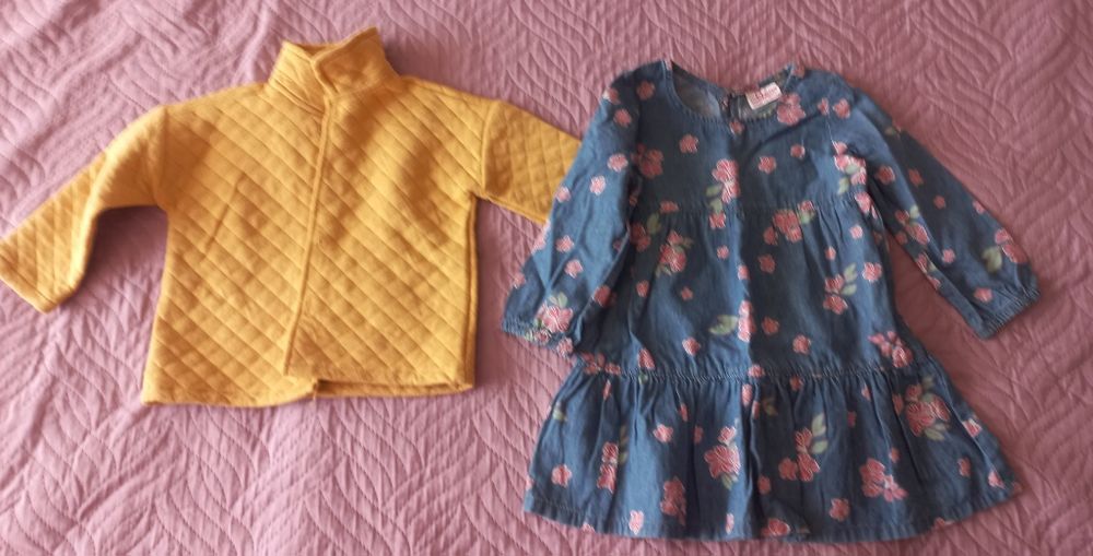 ЛОТ ИЗПОЛЗВАНИ  бебешки дрешки за момиче р-р 86(12-18м.)