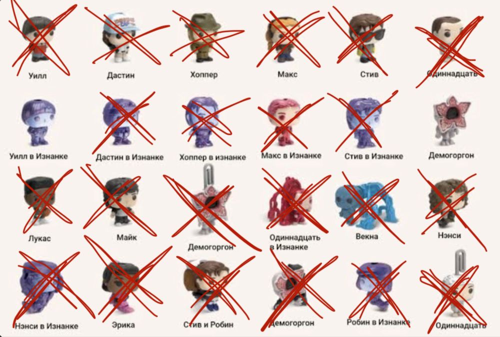 kinder joy stranger thigs очень странные дела осд