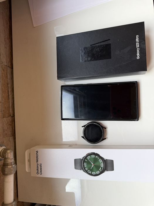 Samsung s23 ultra 512 GB 12 RAM Samsung galaxy watch 6 classic LTE