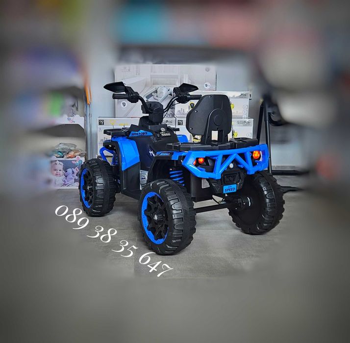 ПРОМОЦИЯ ДО 01.08!НОВО!Акумулаторно ATV Speed BLUE с 4x4,12V,дистанционно,USB