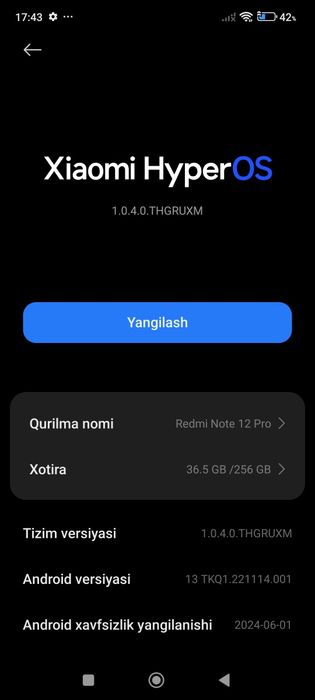 Redmi not 12 pro