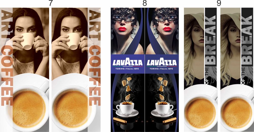 Фолио за вендинг автомати Хладилни витрини и други Цялостно облепяне