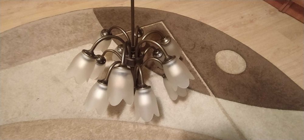 Plafonieră, candelabru, lustră, lampă de tavan - lily/crin